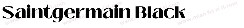Saintgermain Black字体转换
